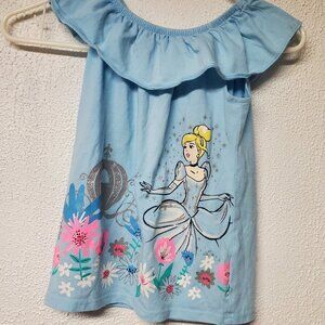 Disney Childrens Blue T-Shirt - Cinderella - Size 6X